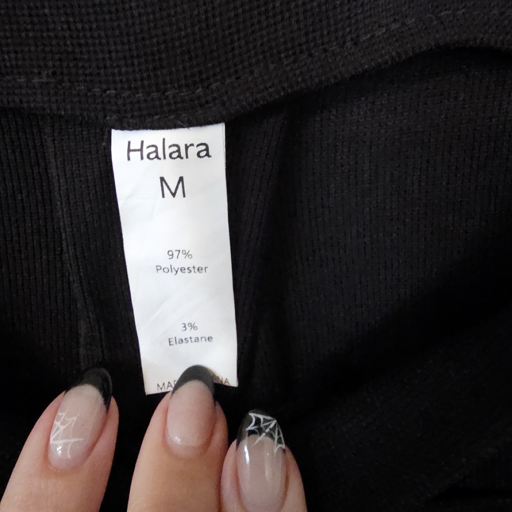 HALARA Black Jumpsuit Overalls Romper - Picture 2 of 2